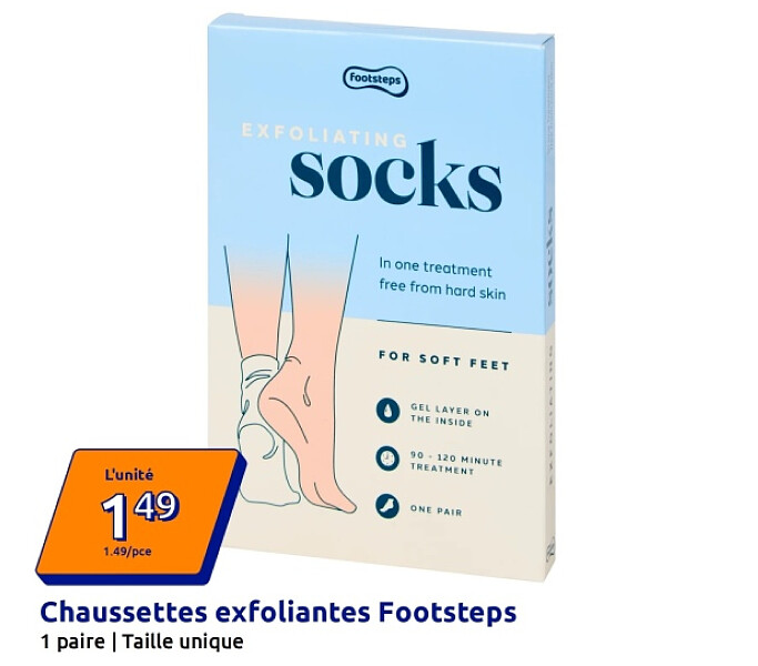 Chaussettes exfoliantes Footsteps