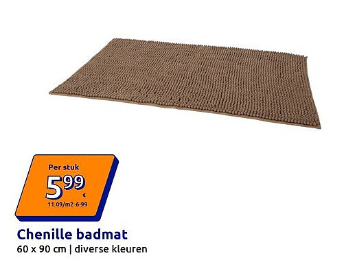 Chenille badmat
