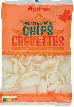 Chips aux crevettes Auchan