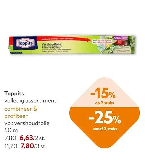Toppits vershoudfolie 50 m