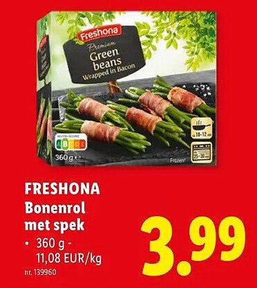 FRESHONA Bonenrol met spek