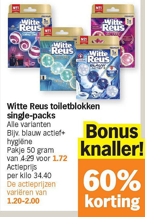 Witte Reus toiletblokken single-packs