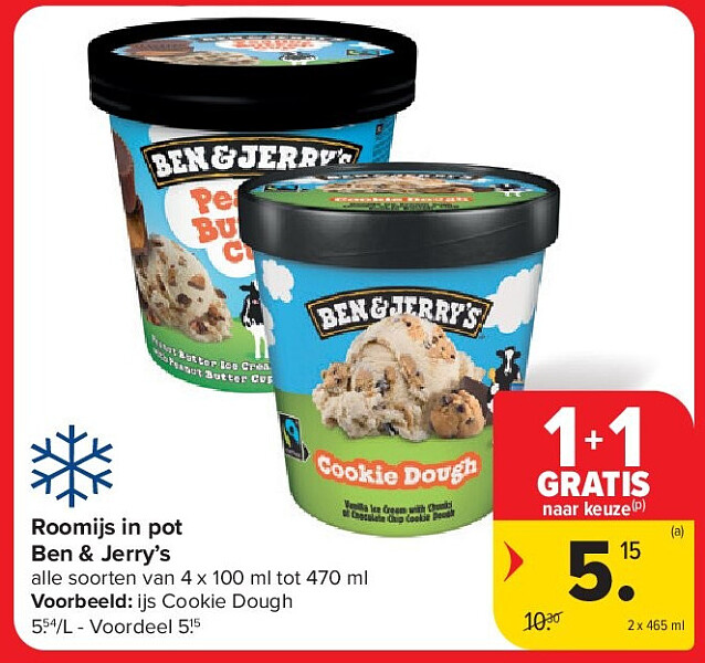 Roomijs in pot Ben & Jerry’s