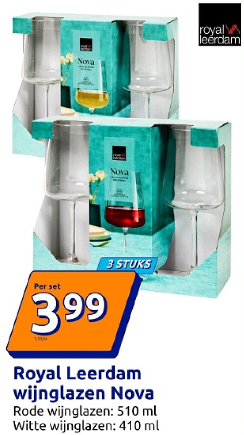 Royal Leerdam wijnglazen Nova