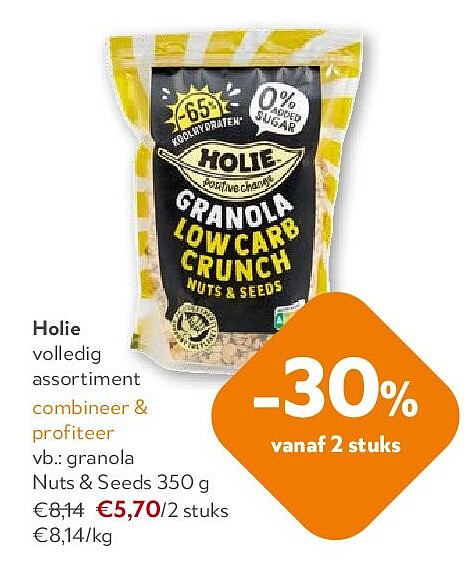 Holie granola Nuts & Seeds 350 g