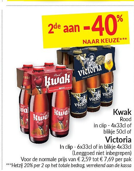 Kwak In clip- 4x33cof blikie 50cl o Victoria