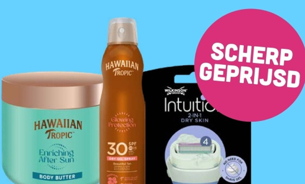 Hawaiian Tropic en Wilkinson multipacks