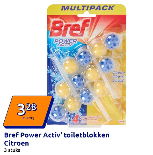 Bref Power Activ' toiletblokken Citroen