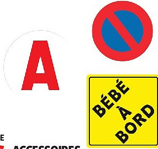 Accessoires signalétique auto