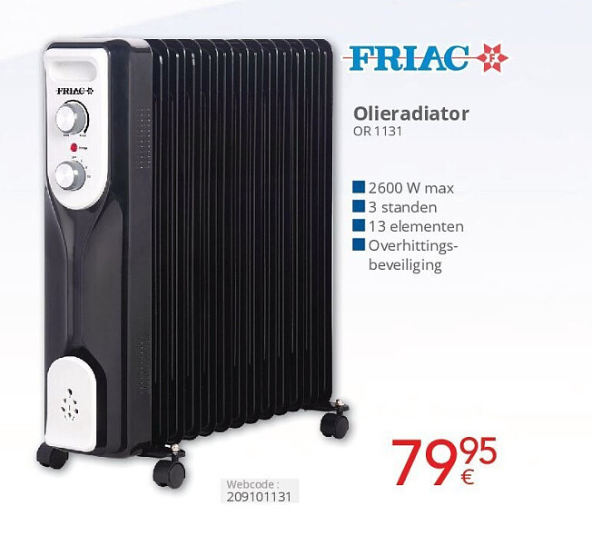 Friac Olieradiator OR 1131