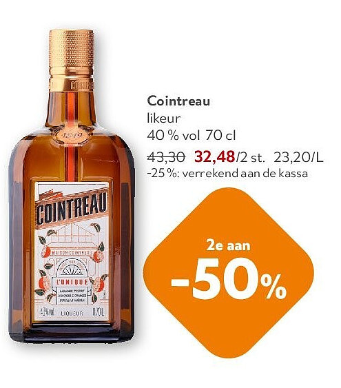 Cointreau likeur 40 % vol 70 cl