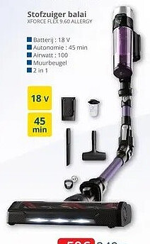 Steelstofzuiger XForce Flex 9.60 Allergy