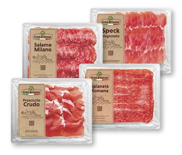 Gran Brianza charcuteries italiennes en tranches