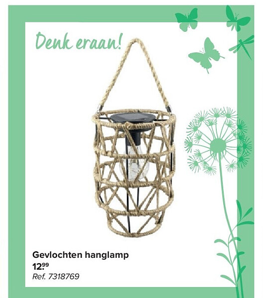 Gevlochten hanglamp