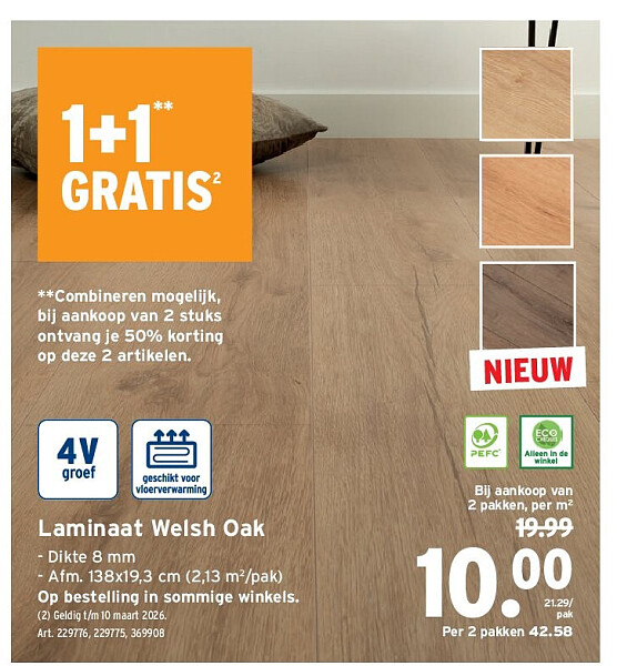 Laminaat Welsh Oak