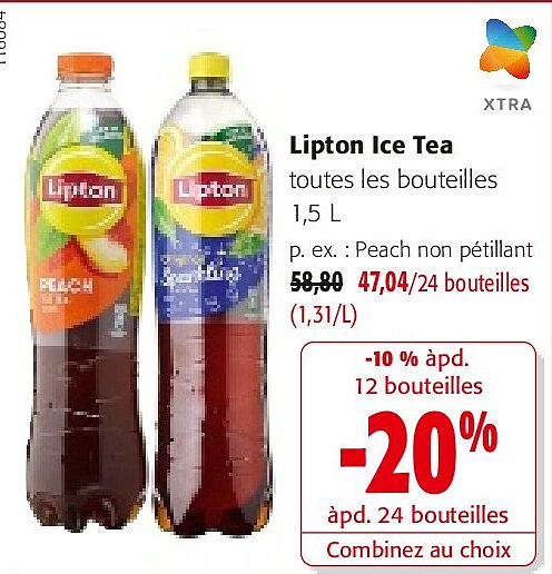 Lipton Ice Tea toutes les bouteilles 1,5 L