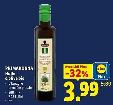 Huile d'olive bio