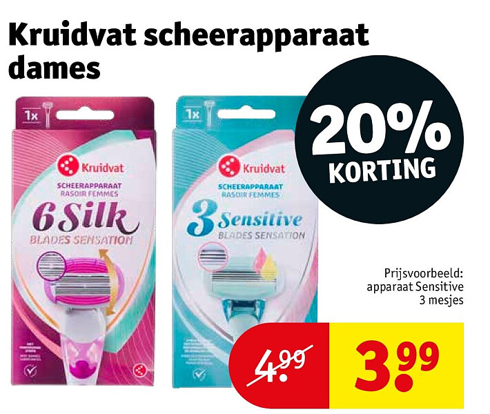 Kruidvat scheerapparaat dames