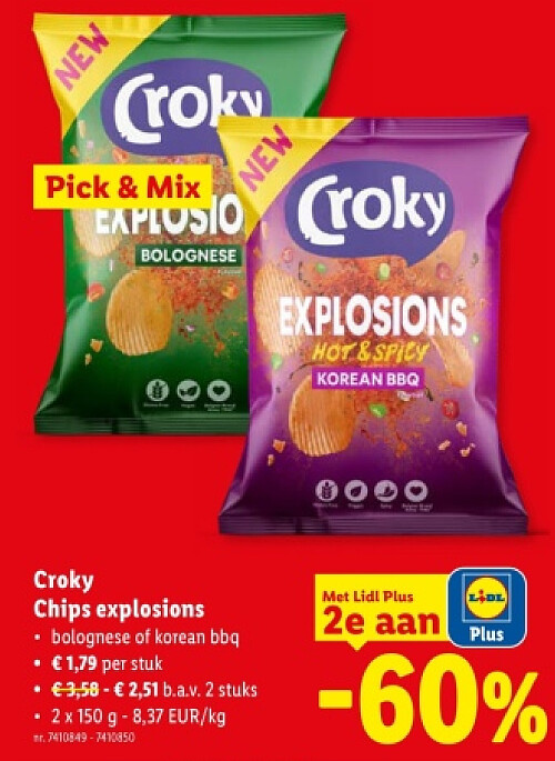 Chips explosions