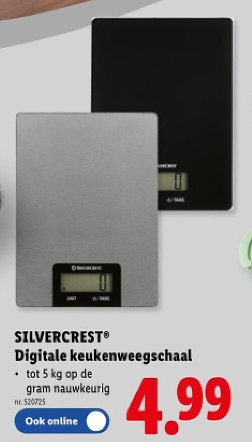 Digitale keukenweegschaal