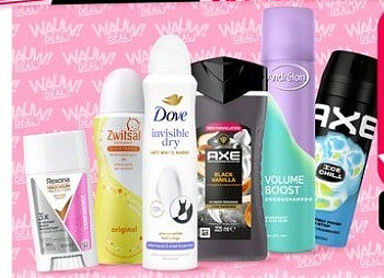 Axe, Dove, Rexona, Vaseline en Zwitsal deodorant, bad en douche en alle Andrélon