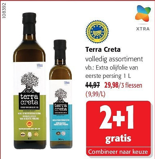 Terra Creta Extra olijfolie van eerste persing 1 L