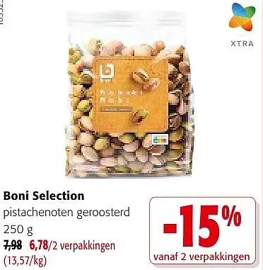 Boni Selection pistachenoten geroosterd 250 g