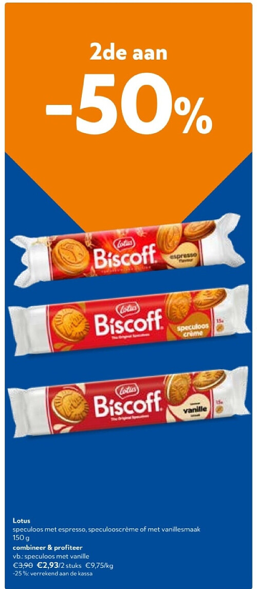 Lotus speculoos met vanille