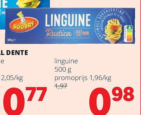 SOUBRY AL DENTE linguine 500 g