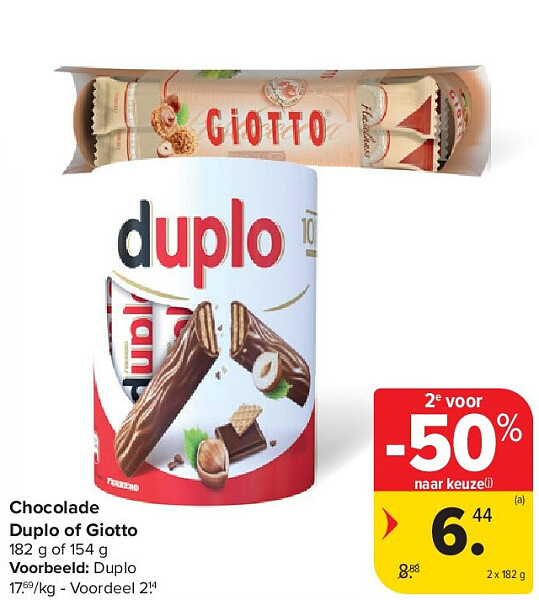 Chocolade Duplo of Giotto