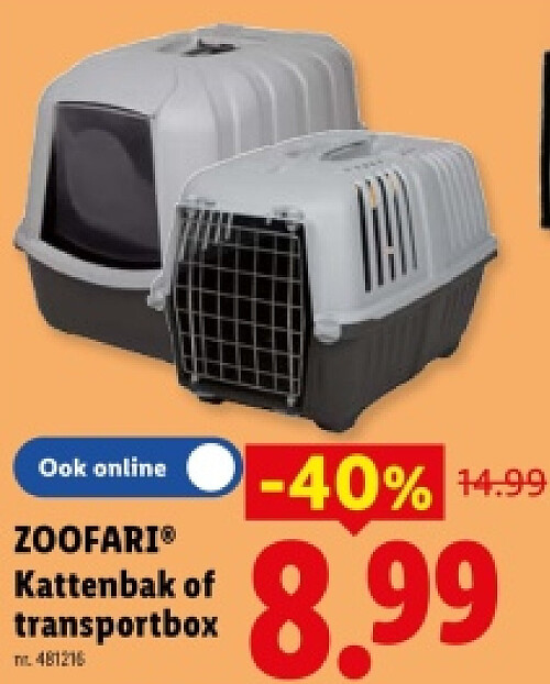 Kattenbak of transportbox