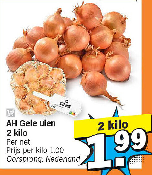 AH Gele uien 2 kilo