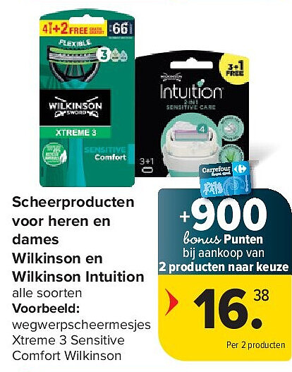 Scheerproducten voor heren en dames Wilkinson en Wilkinson Intuition