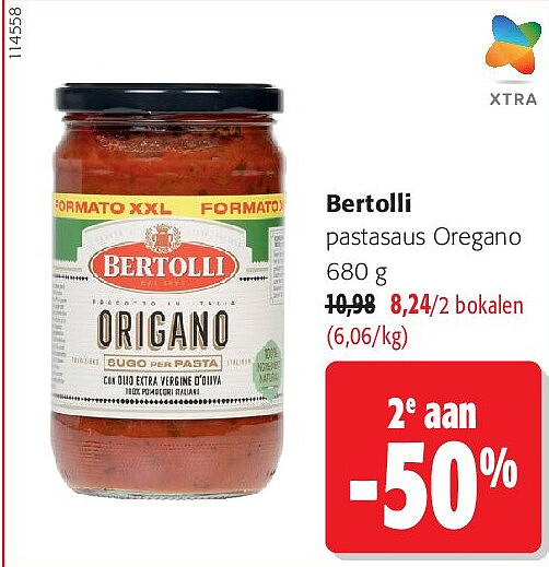 Bertolli pastasaus Oregano 680 g