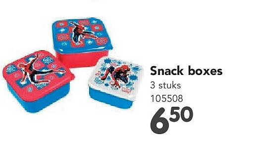 Snack boxes 3 stuks 105508