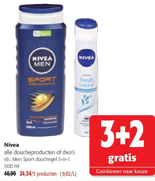 Nivea alle doucheproducten of deo’s