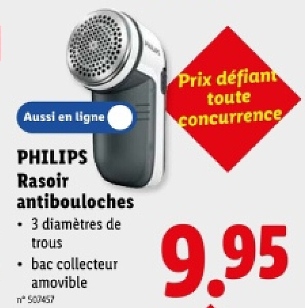 Rasoir antibouloches