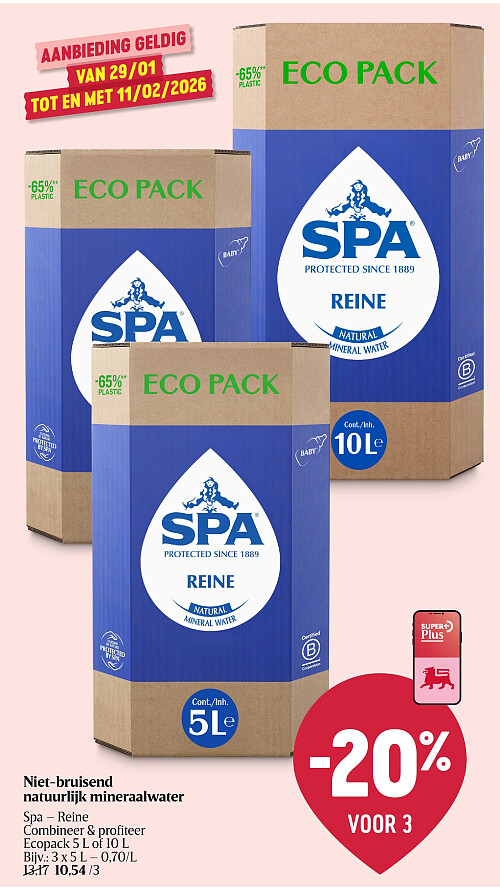 Eau minérale naturelle non pétillante