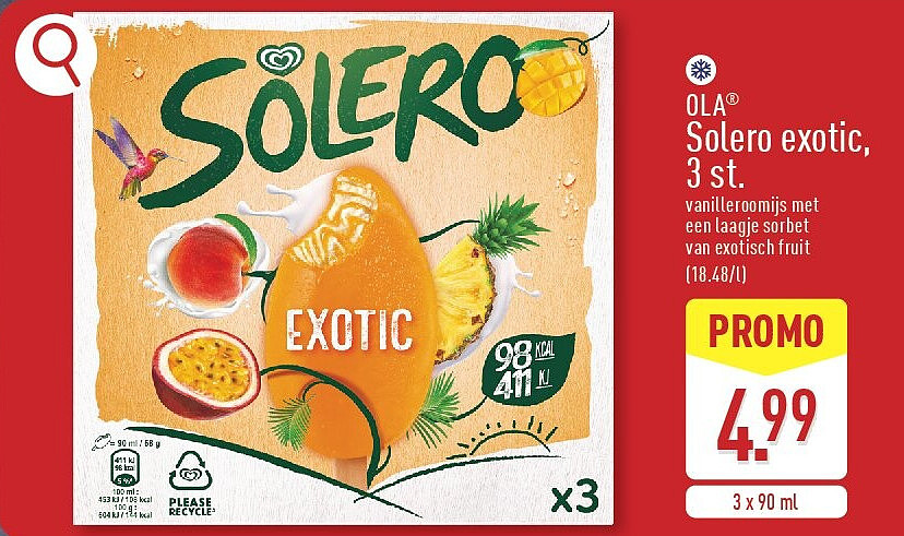 Solero exotic, 3st.
