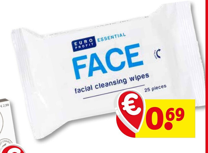 Euro Profit Essential Facial Cleansing Wipes