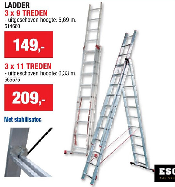 LADDER 3 x 9 TREDEN