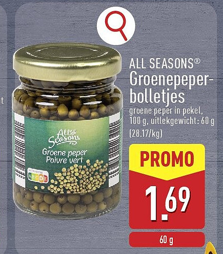 Groenepeper bolletjes