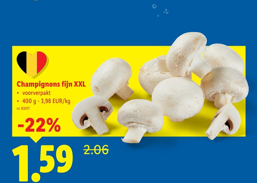 Champignons fijn XXL