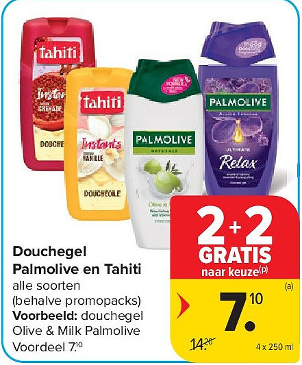 Douchegel Palmolive en Tahiti