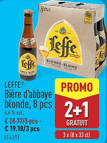 Bière d'abbaye blonde, 8pcs