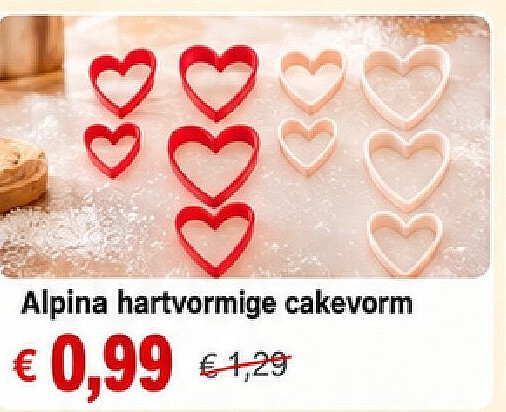 Alpina hartvormige cakevorm
