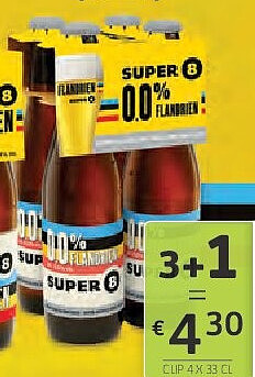 Super 8 Flandrien 0,0% 4 x 33 cl