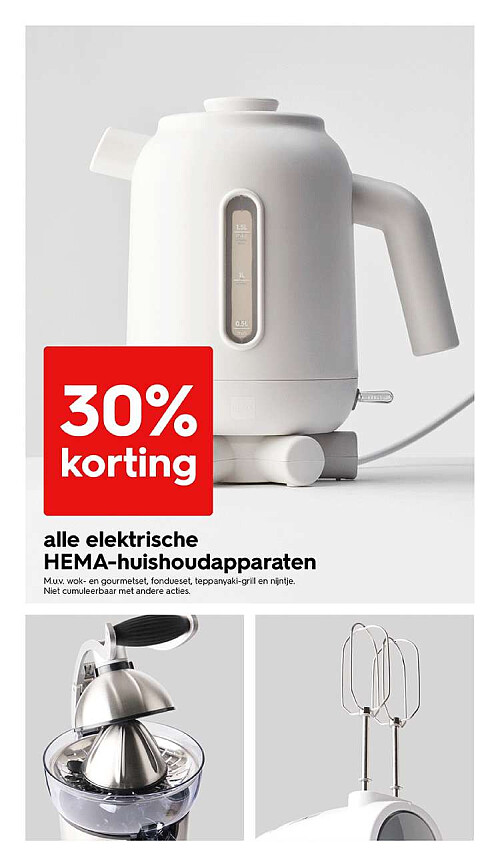 alle elektrische HEMA-huishoudapparaten