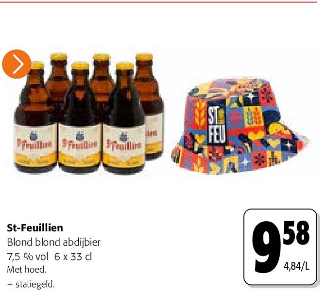 St-Feuillien Blond blond abdijbier 7,5 % vol 6 x 33 cl
