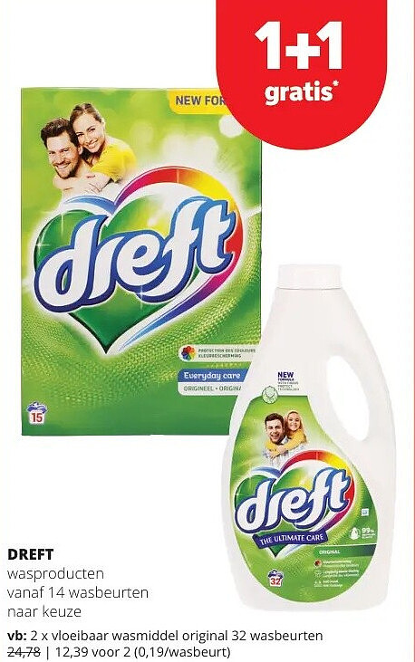 DREFT vloeibaar wasmiddel original 32 wasbeurten